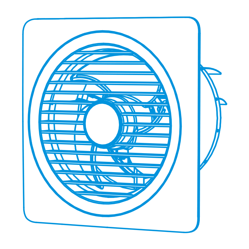 Window Mounted Ventilating Fan Window Mounted Ventilating Fan